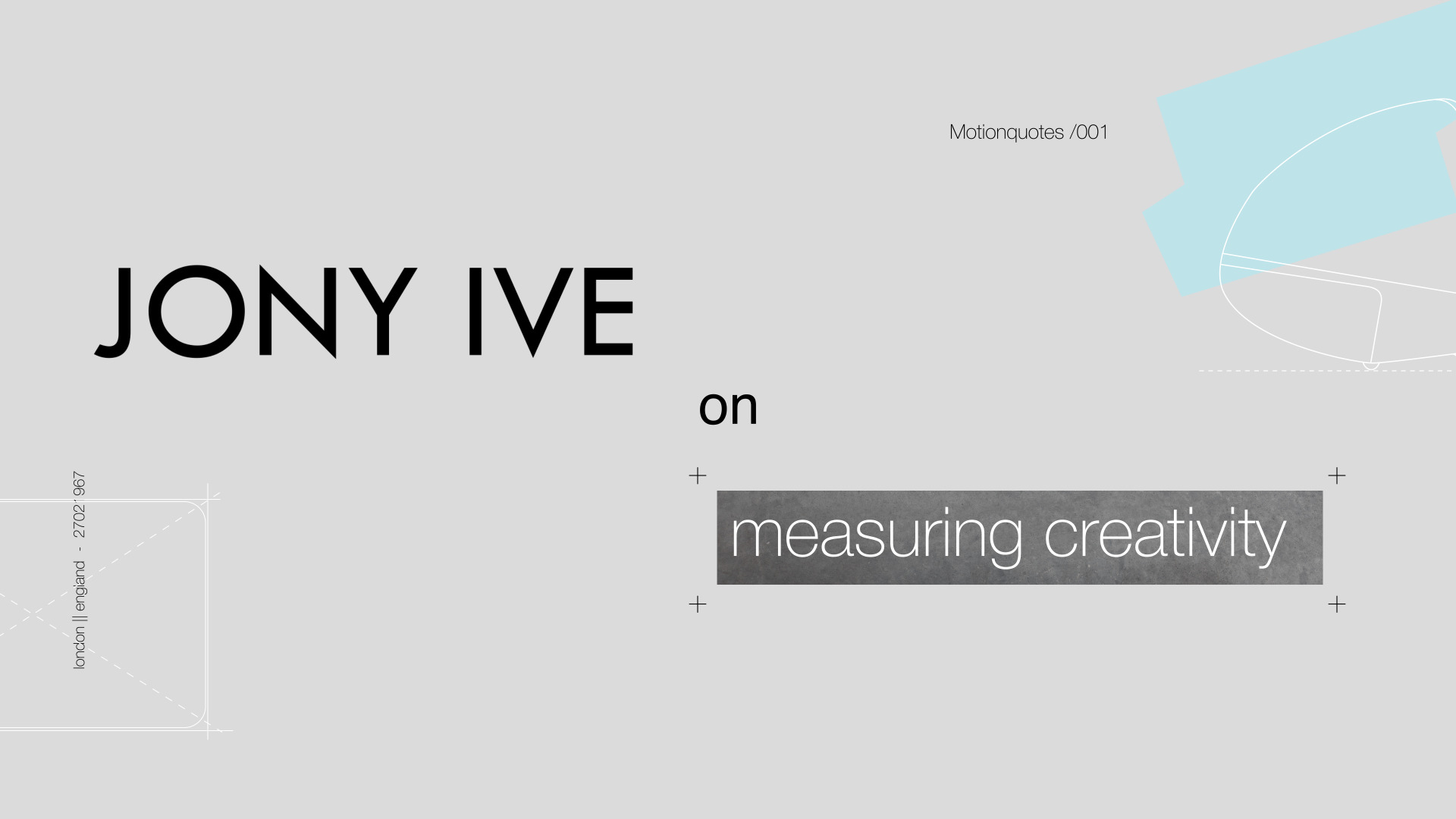 Jony Ive on Measuring Creativity